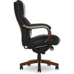 Delano Big & Tall Executive Office Chair, Black with Mahogany Wood Office Chairs Customizable 5