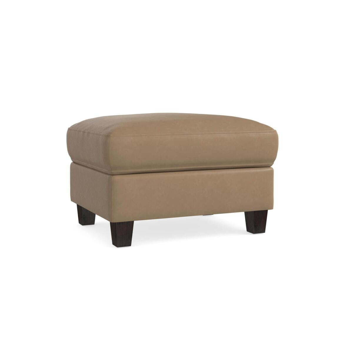 Trent Leather Ottoman Trent Leather Ottoman - Image 1