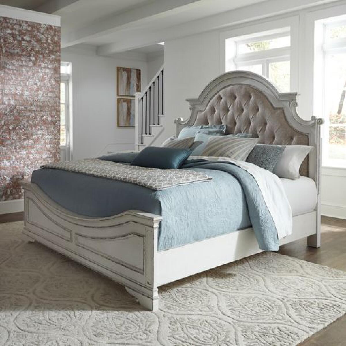 Magnolia Manor California King Upholstered Bed Beds Liberty Furniture Magnolia Manor California King Upholstered Bed Beds Liberty Furniture