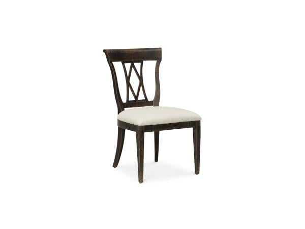 Woodridge Wood Back Side Chair Dark Brown Dining Sets Bassett Furniture