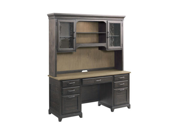 Plank Road Farmstead Executive Credenza/Hutch – Complete Desks Kincaid Furniture