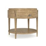 Woodridge Round End Table in Sierra Brown End tables Bassett Furniture 3