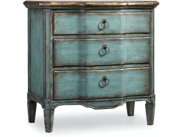 Three Drawer Turquoise Chest Chests Hooker Furniture