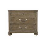 Rustic Patina 3 Drawer Rectangle Nightstand 387229D - Image 2