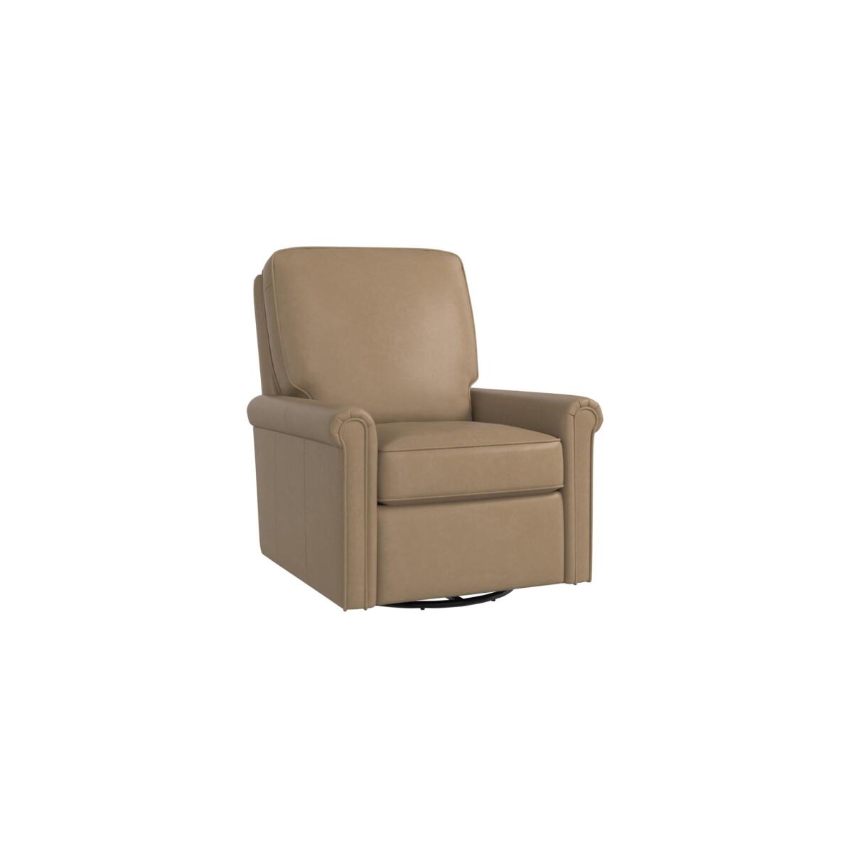 Thompson Leather Swivel Glider Thompson Leather Swivel Glider - Image 1