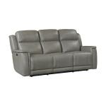 Casual Power Reclining Sofa With Power Headrest And Lumbar Sofas Bassett Furniture 6