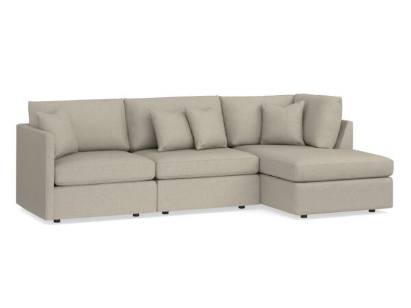 Beckham Small Chaise Sectional Sectionals Bassett Furniture