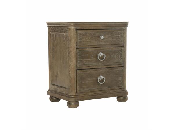 Rustic Patina 3 Drawer Square Nightstand 387219D Nightstands Bernhardt
