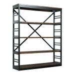 Franklin Black and Brown Stacking Bookcase