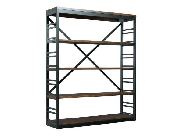 Franklin Black and Brown Stacking Bookcase Bookcases Hammary