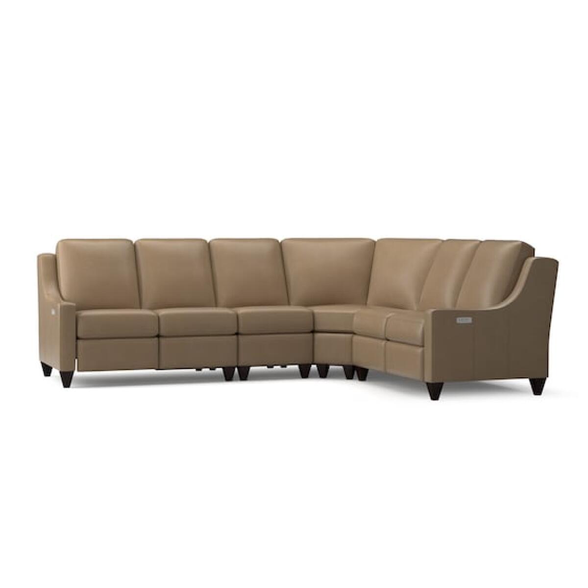 Benchmade Motion Reclining Leather L Sectional M000-LSECT4L Sectionals Bassett Furniture 3