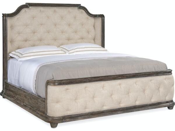 Traditions King Upholstered Panel Bed