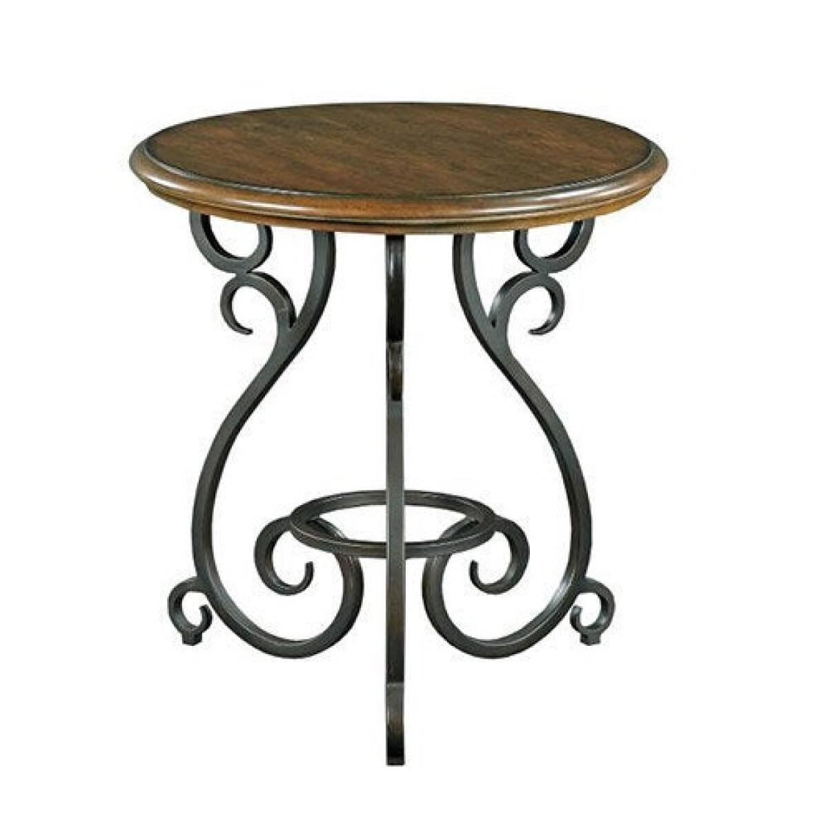 Portolone Accent Table with Metal Base Portolone Accent Table with Metal Base - Image 1
