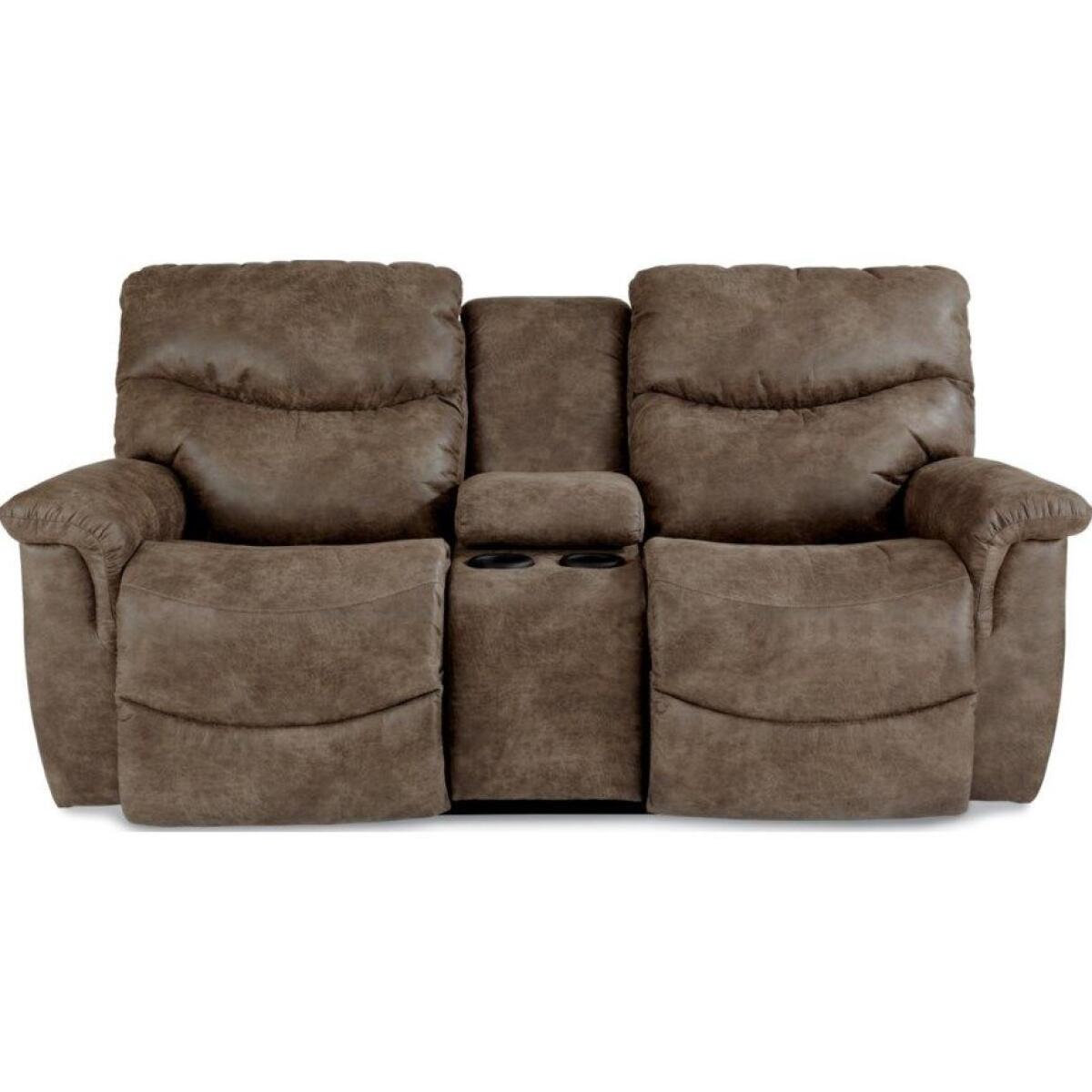 James Reclining Loveseat w/ Console James Reclining Loveseat w/ Console - Image 1