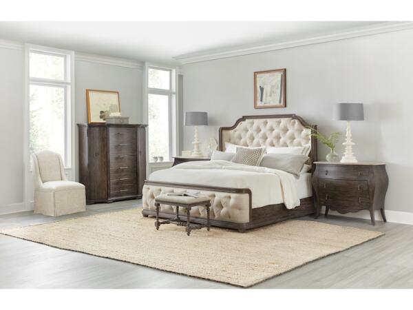 Traditions King Upholstered Panel Bed - Image 3