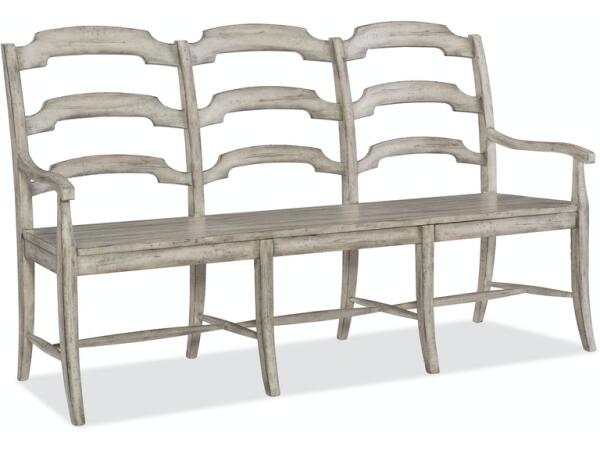 Boheme Du Monde Ladderback Dining Bench Chairs & Benches Hooker Furniture