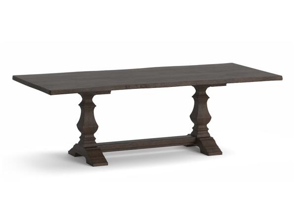Benchmade Harvest Oak Live Edge Dining Table Dining Tables Bassett Furniture