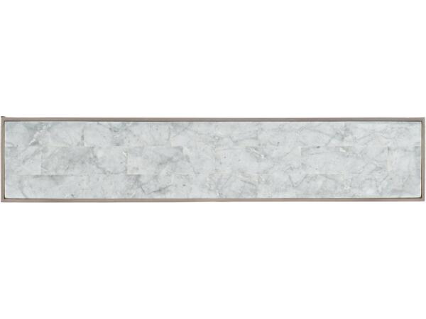 White Venetian Marble Console Table - Image 2
