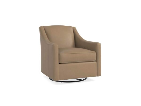 Corinna Leather Swivel Glider Chairs Bassett Furniture