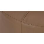 Kelly Leather Round Ottoman - Image 3