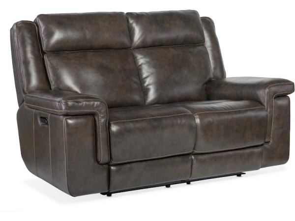 Montel Lay Flat Power Loveseat with Power Headrest & Lumbar Loveseats Hooker Furniture