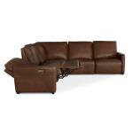 Everett Leather Reclining Sectional Sectionals Bassett Furniture 9