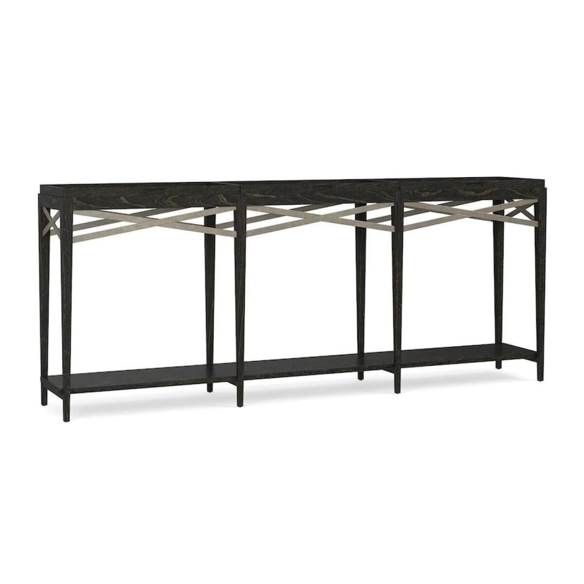 Woodridge Console Table in Cavern Black Console Tables Bassett Furniture Woodridge Console Table in Cavern Black Console Tables Bassett Furniture
