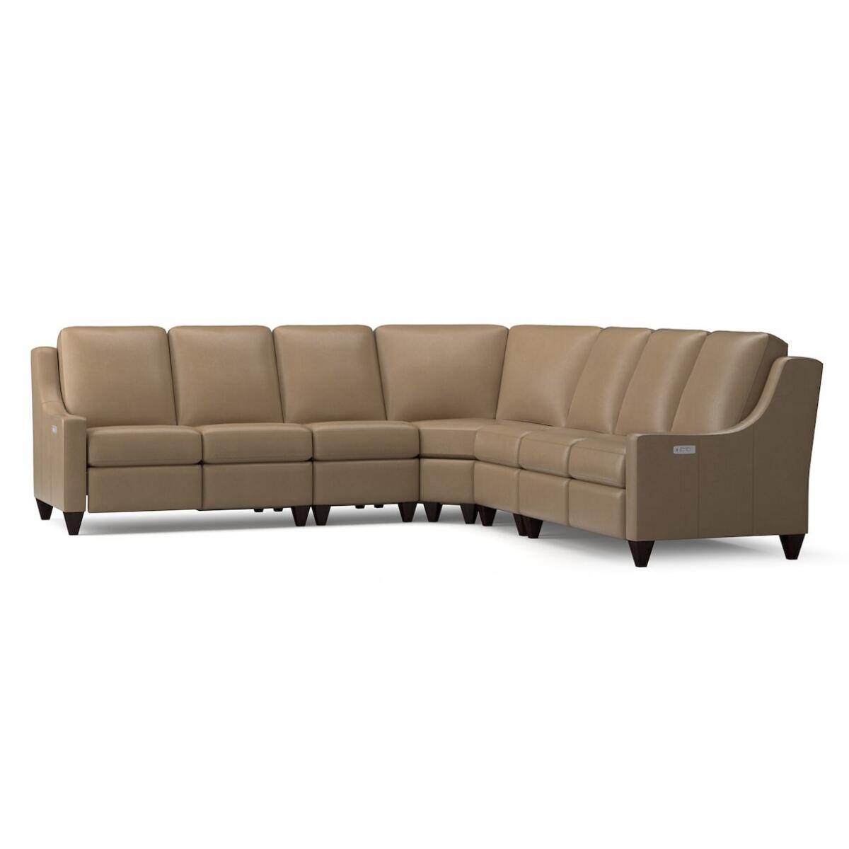 Benchmade Motion Reclining Leather L Sectional Benchmade Motion Reclining Leather L Sectional - Image 1