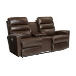 Liam Power Wall Reclining Loveseat w/ Headrest & Console Loveseats Customizable 12