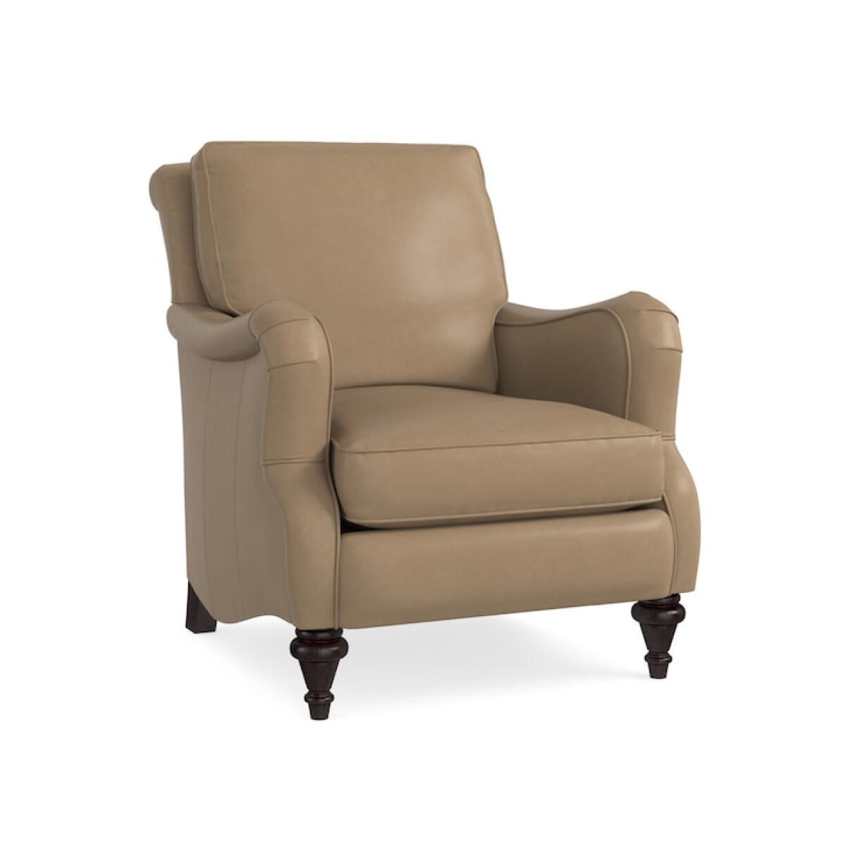 Oxford Leather Accent Chair 1496-02L Chairs Bassett Furniture 2