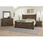 Artisan & Post Cool Rustic Mink X Bed with X Footboard Beds Vaughan Bassett 5