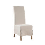 Linen Slip Covered Parsons Chair
