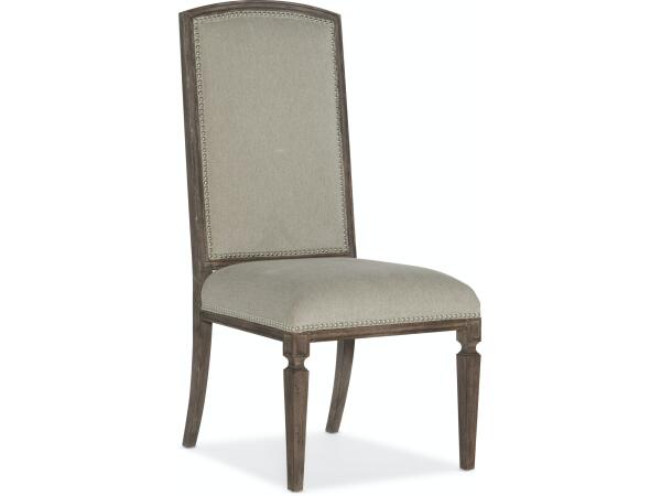 Woodlands Arched Upholstered Side Chair Chairs & Benches Hooker Furniture
