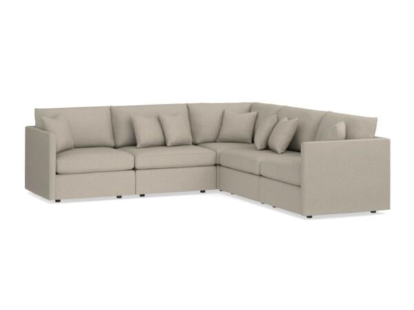 Beckham Track Arm Modular Sectional Sectionals Bassett Furniture