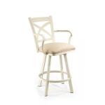 Edmonton Swivel Stool with Back Barstools Customizable 5