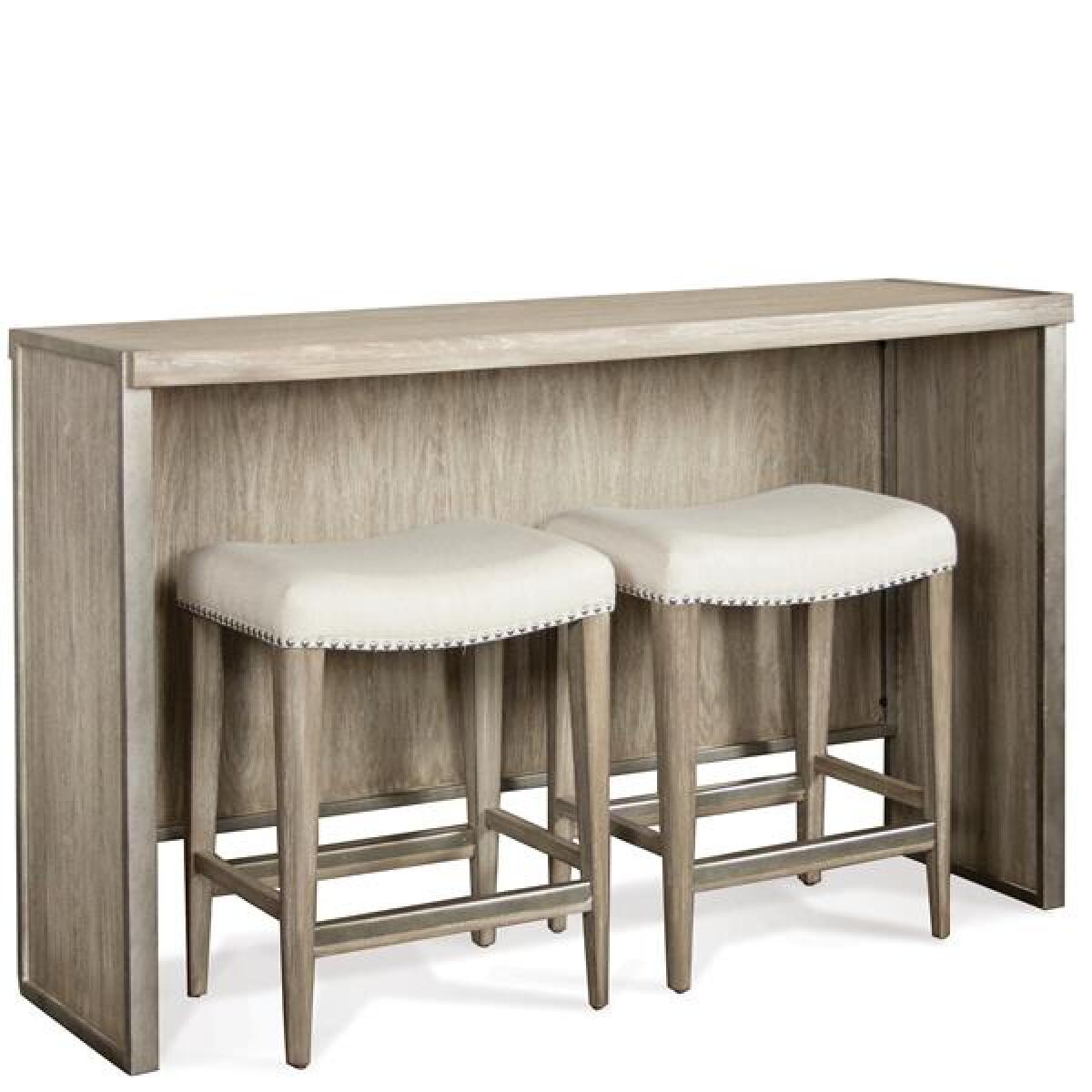 Sophie Sofa Table With Backless Upholstered Stools Bar Furniture Riverside Furniture Sophie Sofa Table With Backless Upholstered Stools Bar Furniture Riverside Furniture