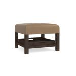 Lori Leather Ottoman with Trays