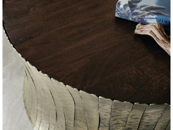 Wrought Iron Round Cocktail Table Cocktail & Coffee Tables Hooker Furniture 4