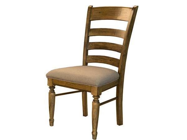 Bennett Upholstered Ladderback Side Chair Chairs & Benches A-America