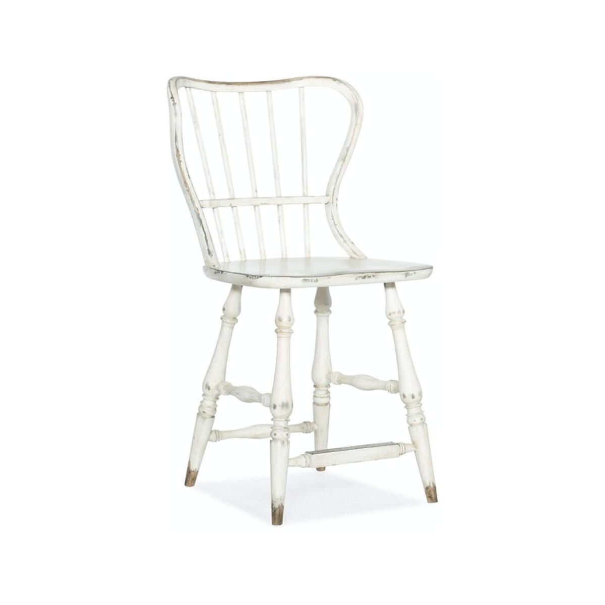 Ciao Bella Spindle Back Counter Stool in White Ciao Bella Spindle Back Counter Stool in White - Image 1
