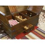 Hidden Treasures Brown Trunk Cocktail Table Cocktail & Coffee Tables Hammary 7