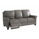 Club Level Dixon Power Motion Sofa in Granite Leather - Image 4