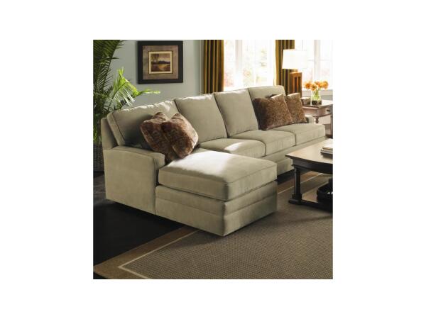 Custom 2-Piece Sectional with Chaise 177-41+38 Sectionals Customizable