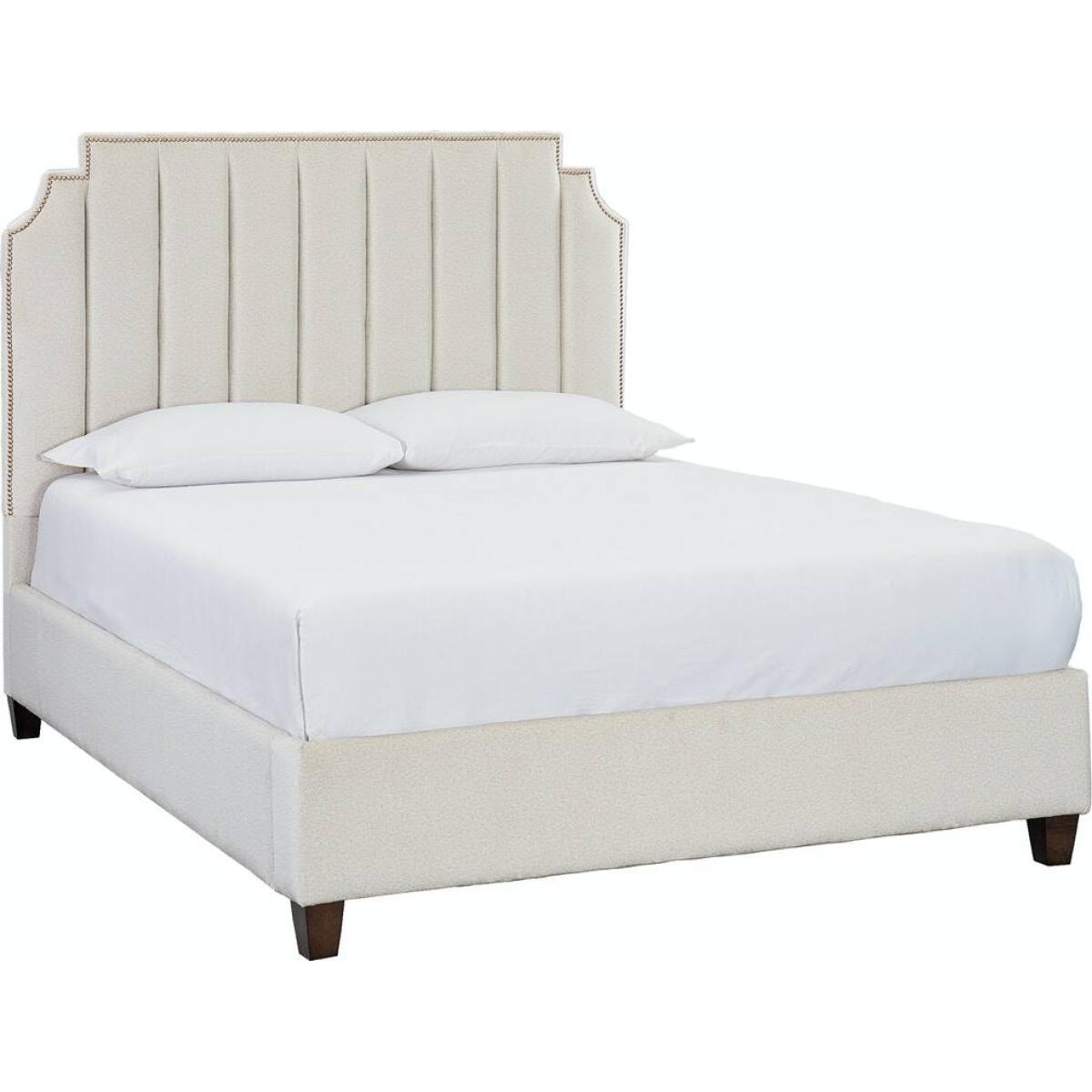 Custom Upholstered Princeton Step Rectangular Bed Custom Upholstered Princeton Step Rectangular Bed - Image 1