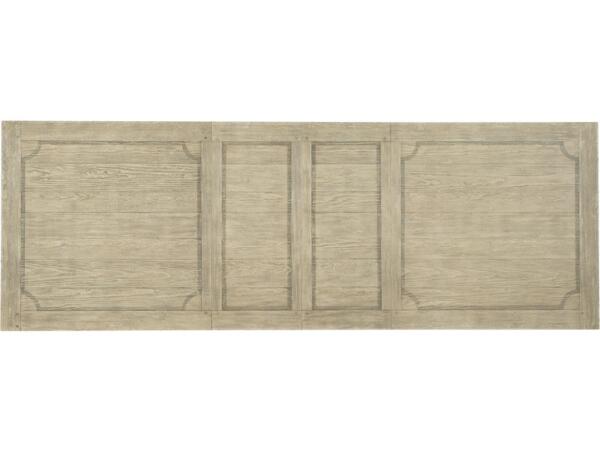 Ciao Bella 84in Trestle Table with 2-18in Leaves in White/Black Dining Tables Hooker Furniture 8