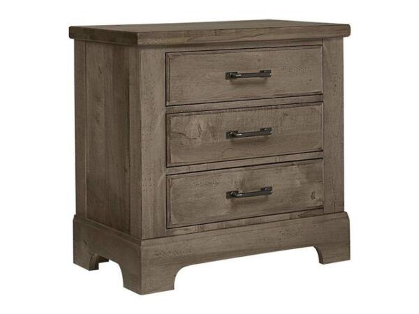 Artisan & Post Cool Rustic Stone Grey Nightstand Nightstands Vaughan Bassett
