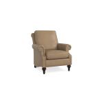 Oxford Panel Arm Leather Chair