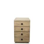 Perspectives Mobile Brown File Cabinet Office Storage Customizable 4