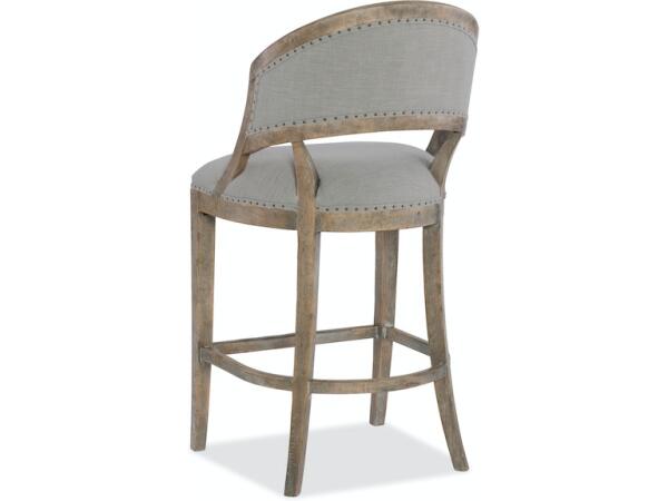 Boheme Garnier Barrel Back Bar Stool Barstools Hooker Furniture 4
