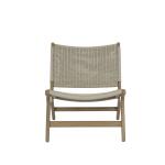 Coastal Teak Cushionless Accent Chair Outdoor Chairs Sunset West 7